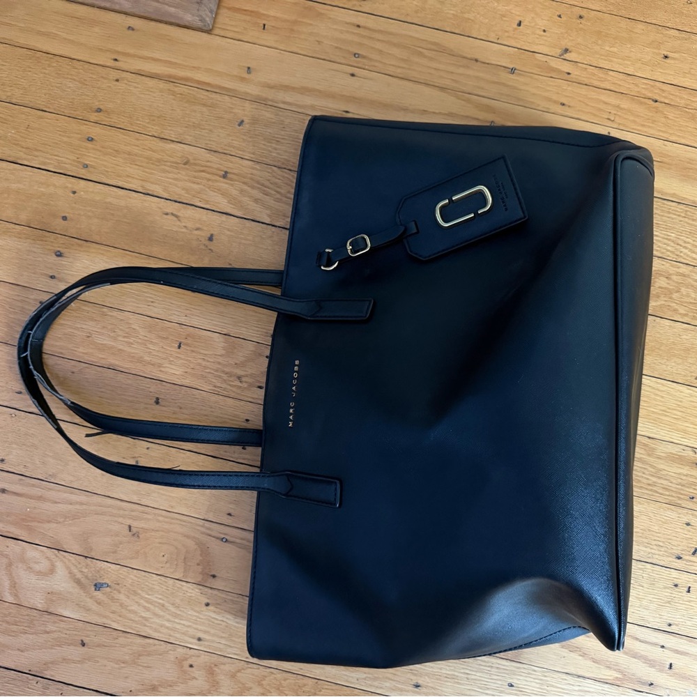 Marc Jacobs Black and Patterned Interior Bag